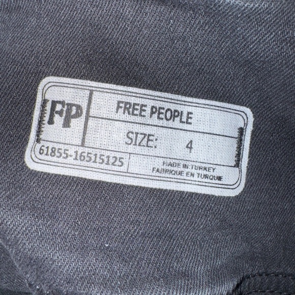 Free People Modern Femme Black Stretch lace up Denim Corset Skirt - 4 - Picture 5 of 5